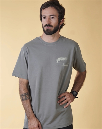 Elsk - Stærk Vind Mens Brushed T-shirt - Castor Grey